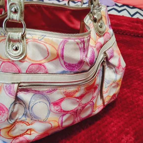 Coach Multicolor Signature Tote Bag - Picture 10 of 11